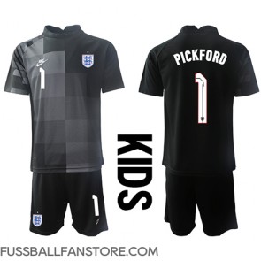 England Jordan Pickford #1 Torwart Replik Heimtrikot Kinder WM 2022 Kurzarm (+ Kurze Hosen)